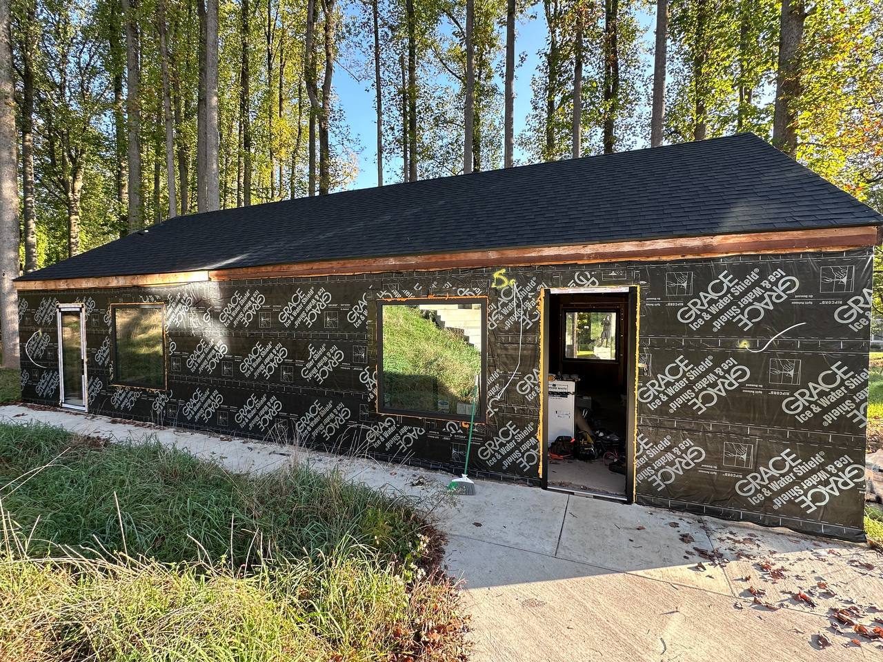 Progress — Complete Custom Exterior Construction — Modern James Hardie Home, June Meadow Dr, Doylestown, PA 18902