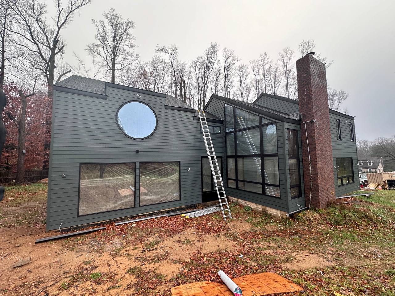 Finished exterior — Complete Custom Exterior Construction — Modern James Hardie Home, June Meadow Dr, Doylestown, PA 18902
