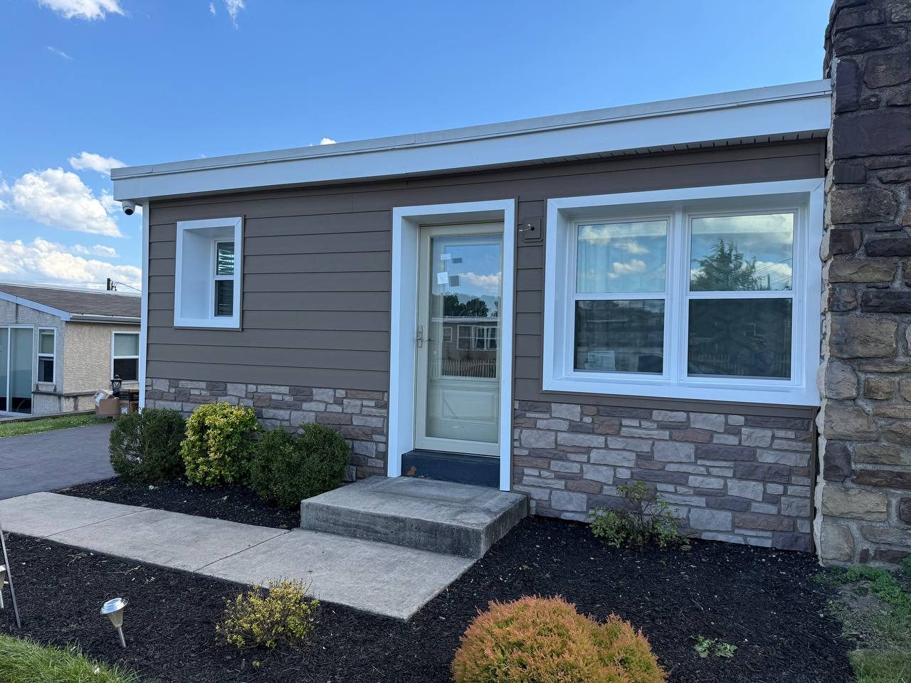 Finished exterior — Complete Exterior Renovation — Insulated Siding & TandoStone, Overhill Rd, Conshohocken, PA 19428