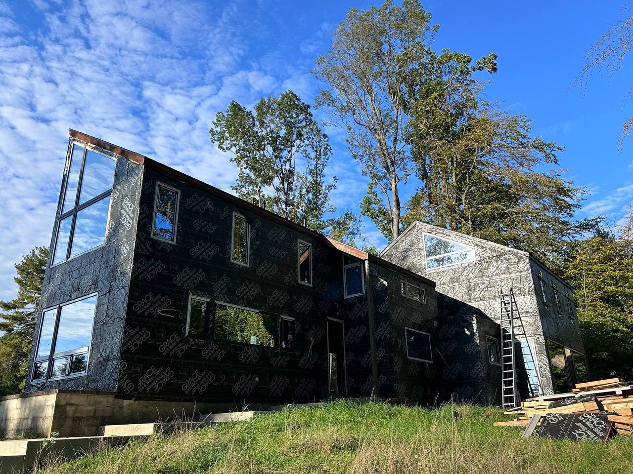 Progress — Complete Custom Exterior Construction — Modern James Hardie Home, June Meadow Dr, Doylestown, PA 18902