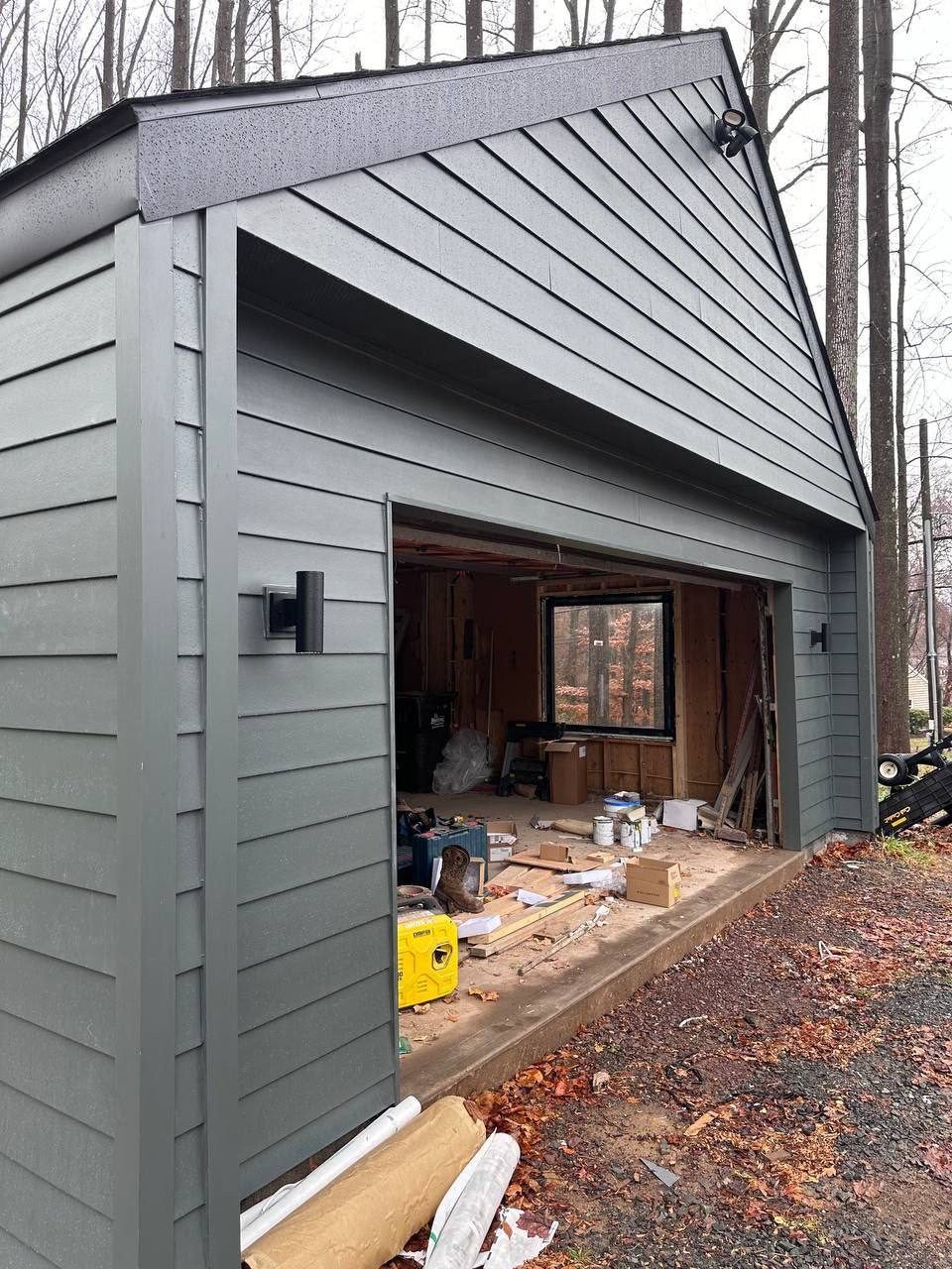 After — Complete Custom Exterior Construction — Modern James Hardie Home, June Meadow Dr, Doylestown, PA 18902