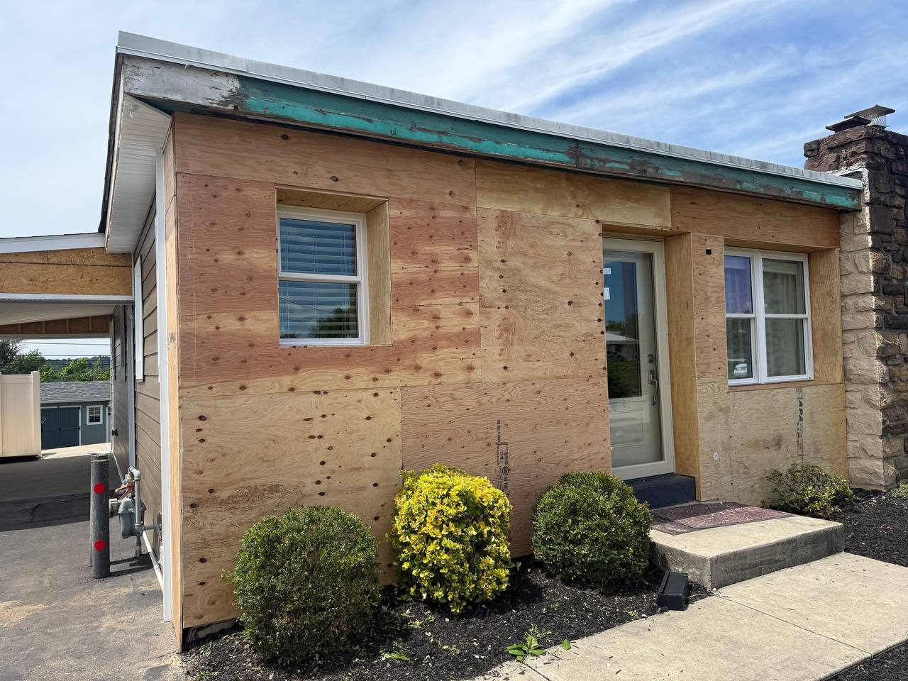 Progress — Complete Exterior Renovation — Insulated Siding & TandoStone, Overhill Rd, Conshohocken, PA 19428