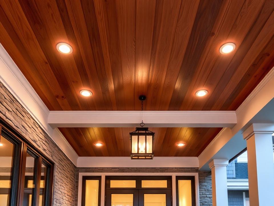 Wood-Look Soffit & Porch Ceilings exterior cladding detail