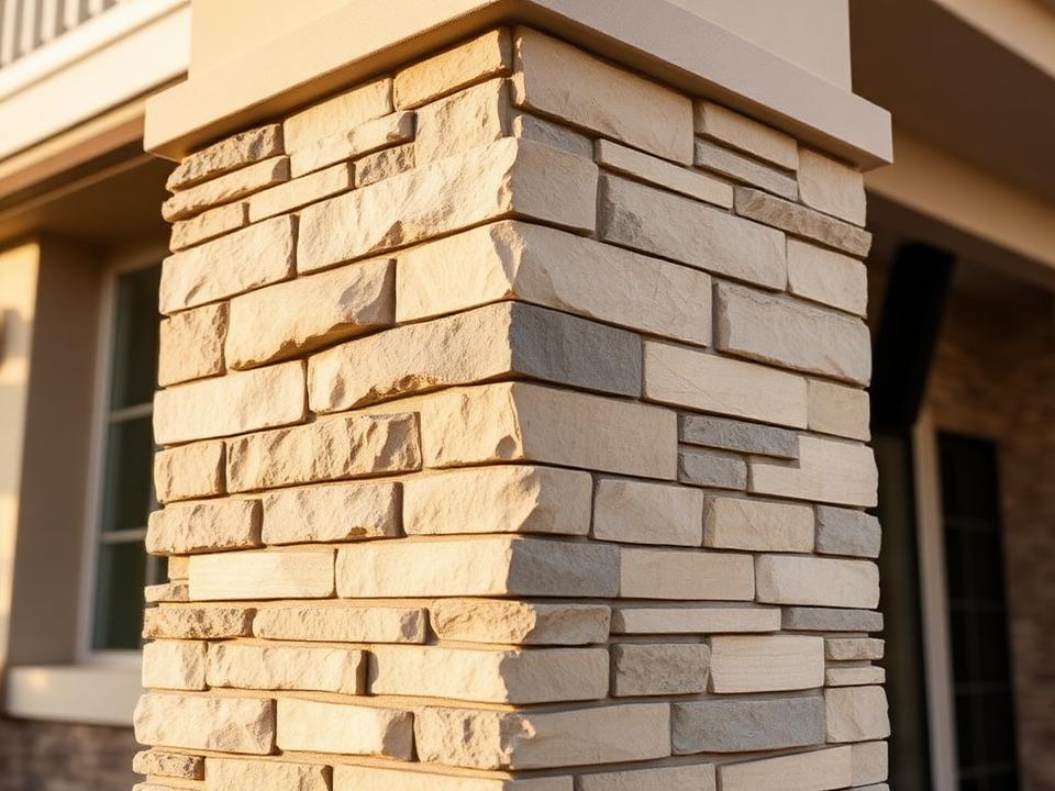 Stone Veneer exterior cladding detail
